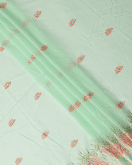Mint Green Cotton Voile Fabric 140cm | Regal Fabrics