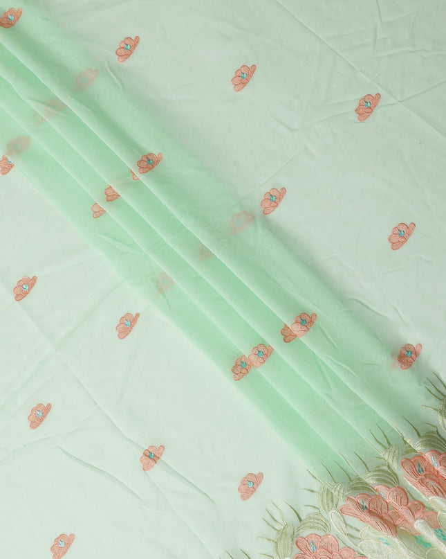 Mint Green Cotton Voile Fabric 140cm | Regal Fabrics