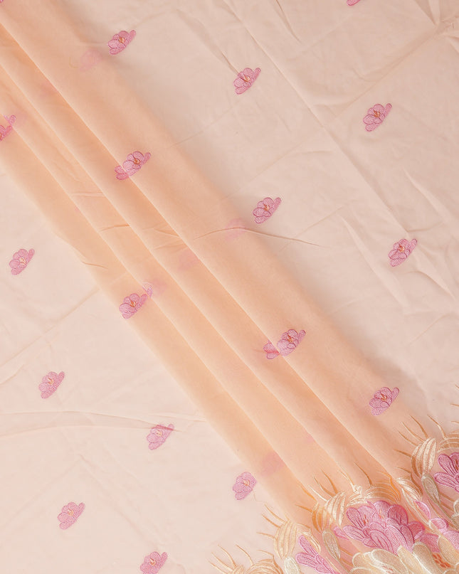 Peach Blush Cotton Voile Fabric 140cm | Regal Fabrics
