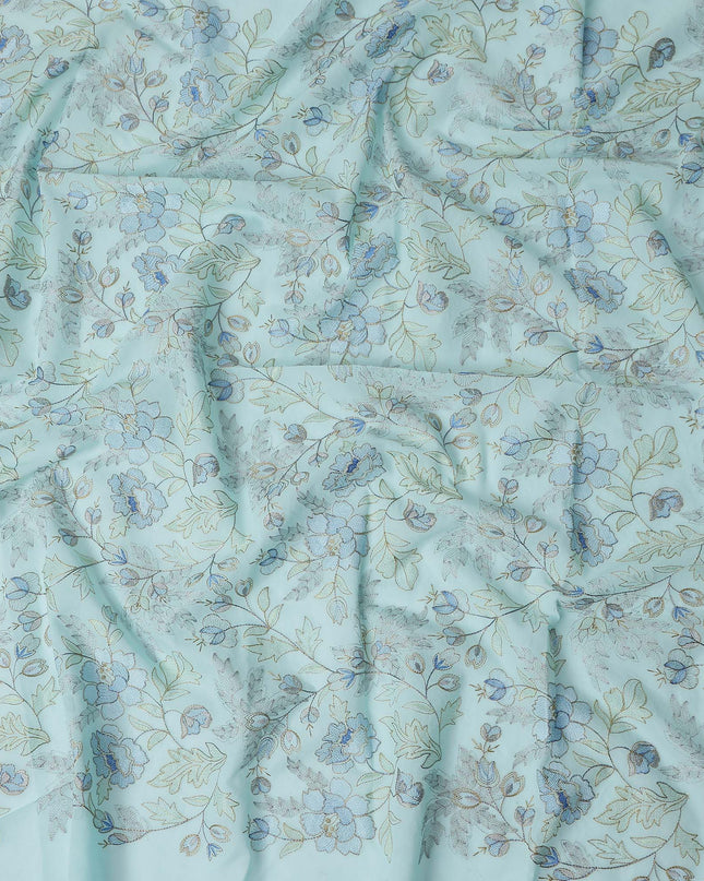 Seafoam Blue Cotton Voile Fabric 110cm | Regal Fabrics