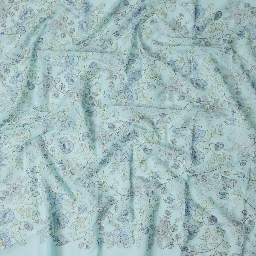 Seafoam Blue Cotton Voile Fabric 110cm | Regal Fabrics