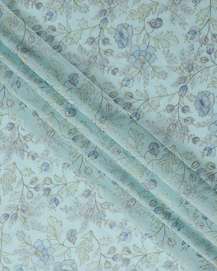 Seafoam Blue Cotton Voile Fabric 110cm | Regal Fabrics