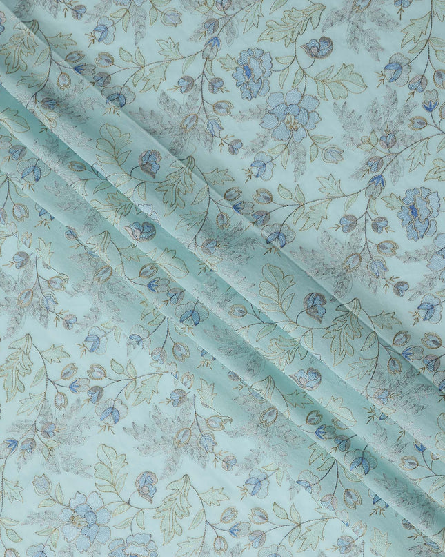 Seafoam Blue Cotton Voile Fabric 110cm | Regal Fabrics