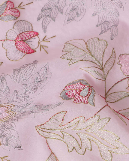 Pink Bouquet Premium Cotton Voile Fabric 110cm