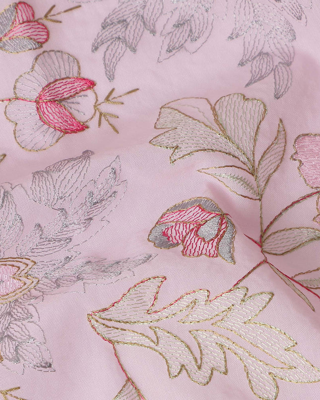 Pink Bouquet Premium Cotton Voile Fabric 110cm