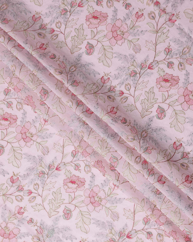 Pink Bouquet Premium Cotton Voile Fabric 110cm