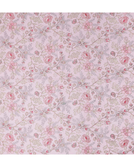 Pink Bouquet Premium Cotton Voile Fabric 110cm