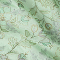 Green Bouquet Premium Cotton Voile Fabric 110cm