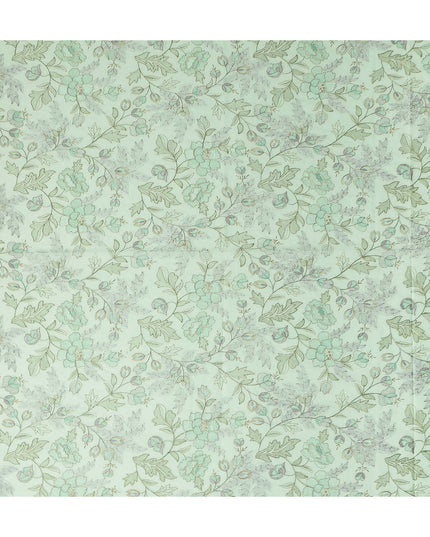 Green Bouquet Premium Cotton Voile Fabric 110cm