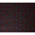 Black Floral Premium Cotton Voile Fabric 110cm