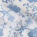 White Floral Premium Cotton Voile Fabric 110cm