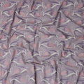 Purple Floral Premium Cotton Voile Fabric 110cm