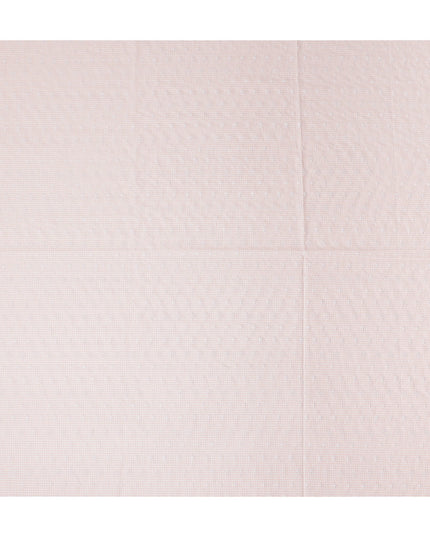 Pink Checkered Cotton Voile Fabric 110cm