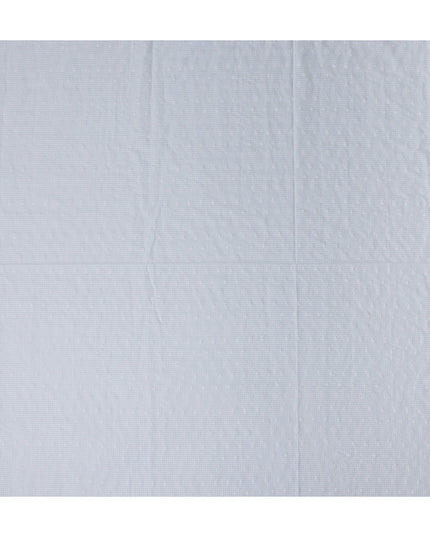 Blue Checkered Cotton Voile Fabric 110cm