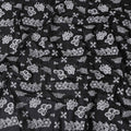 Jet Black Cotton Voile Fabric 110cm | Regal Fabrics