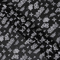 Jet Black Cotton Voile Fabric 110cm | Regal Fabrics