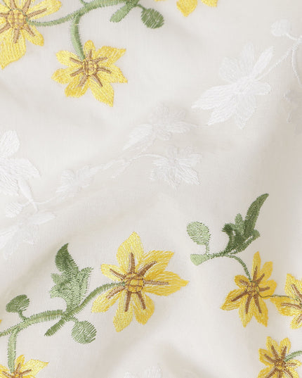 Golden Yellow Cotton Voile Fabric 110cm | Regal Fabrics