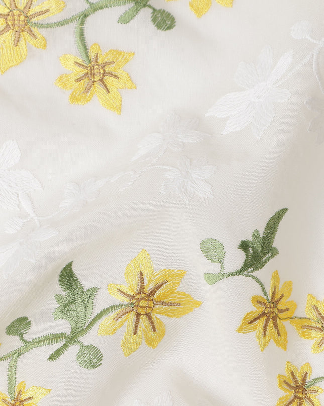 Golden Yellow Cotton Voile Fabric 110cm | Regal Fabrics