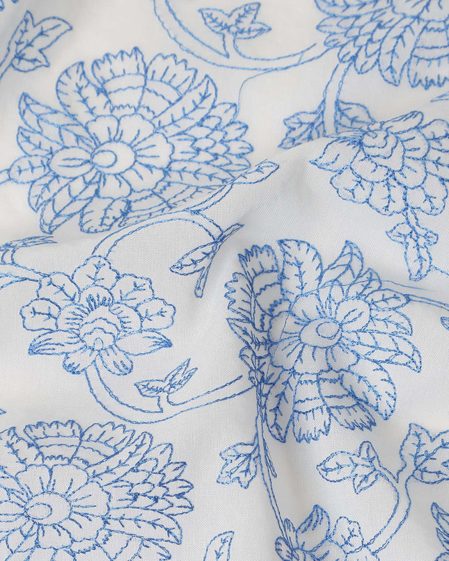 Powder Blue Cotton Voile Fabric 110cm | Regal Fabrics