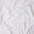 Pearl White Embroidered Cotton Voile Fabric 110cm