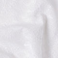 Pearl White Embroidered Cotton Voile Fabric 110cm