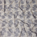 Grey Leaf Premium Cotton Voile Fabric 110cm