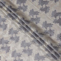 Grey Leaf Premium Cotton Voile Fabric 110cm