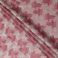 Pink Leaf Premium Cotton Voile Fabric 110cm