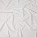 Ivory White Embroidered Cotton Voile Fabric 110cm