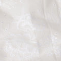 Ivory White Embroidered Cotton Voile Fabric 110cm