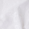 Snow White Embroidered Cotton Voile Fabric 110cm