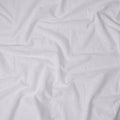 Chalk White Embroidered Cotton Voile Fabric 110cm