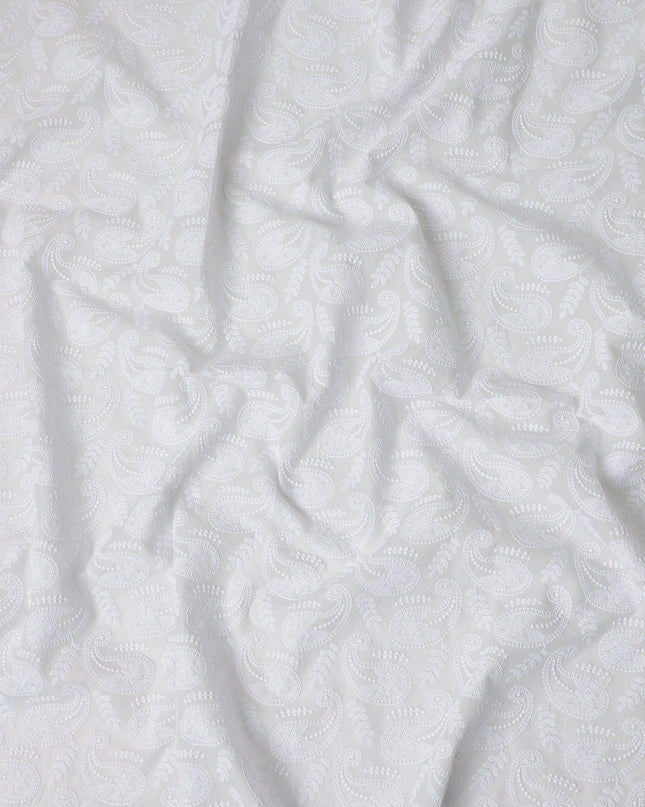 Ivory White Cotton Voile Fabric 110cm | Regal Fabrics
