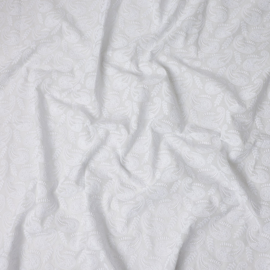 Ivory White Cotton Voile Fabric 110cm | Regal Fabrics