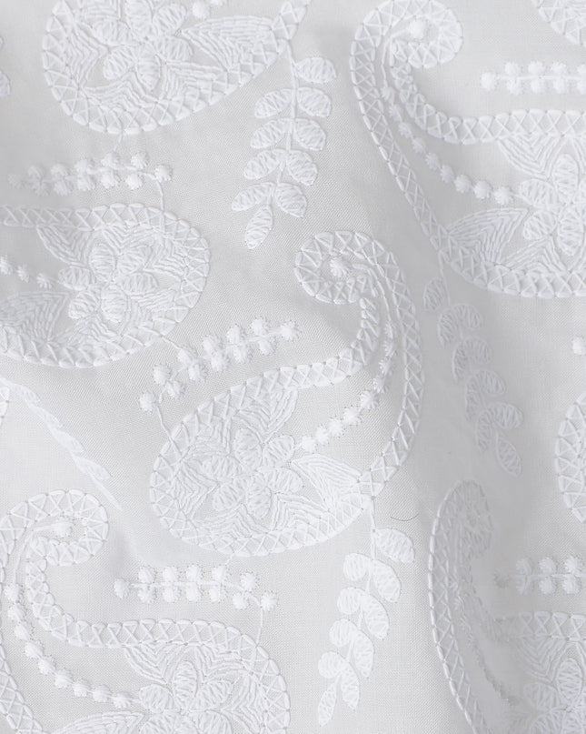 Ivory White Cotton Voile Fabric 110cm | Regal Fabrics