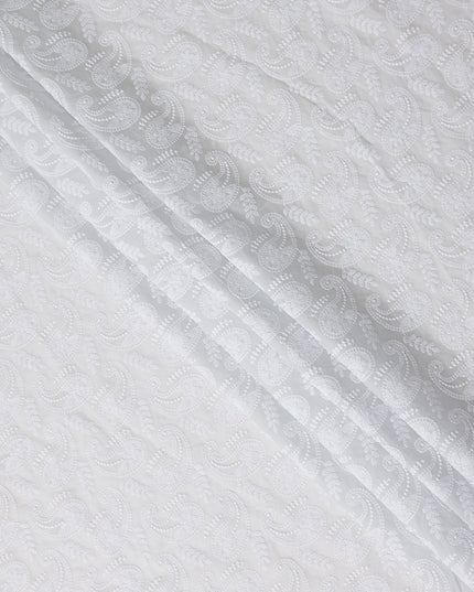 Ivory White Cotton Voile Fabric 110cm | Regal Fabrics