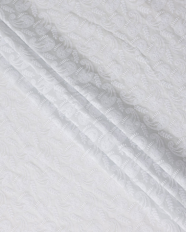 Ivory White Cotton Voile Fabric 110cm | Regal Fabrics