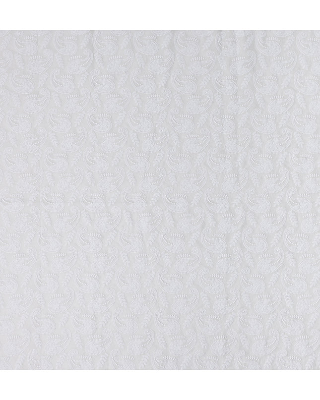 Ivory White Cotton Voile Fabric 110cm | Regal Fabrics