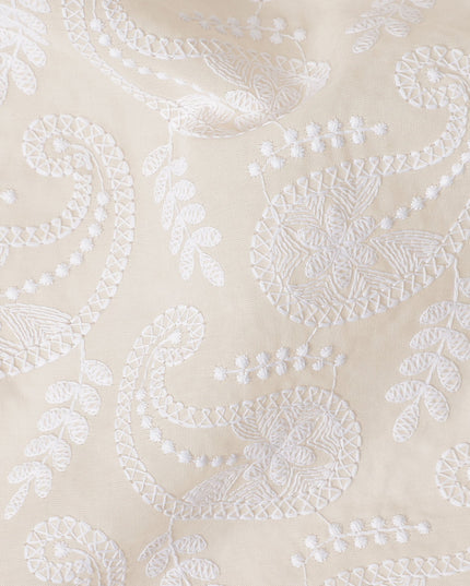 Sand Beige Cotton Voile Fabric 110cm | Regal Fabrics