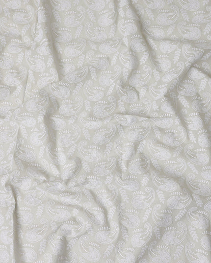Pearl Grey Cotton Voile Fabric 110cm | Regal Fabrics