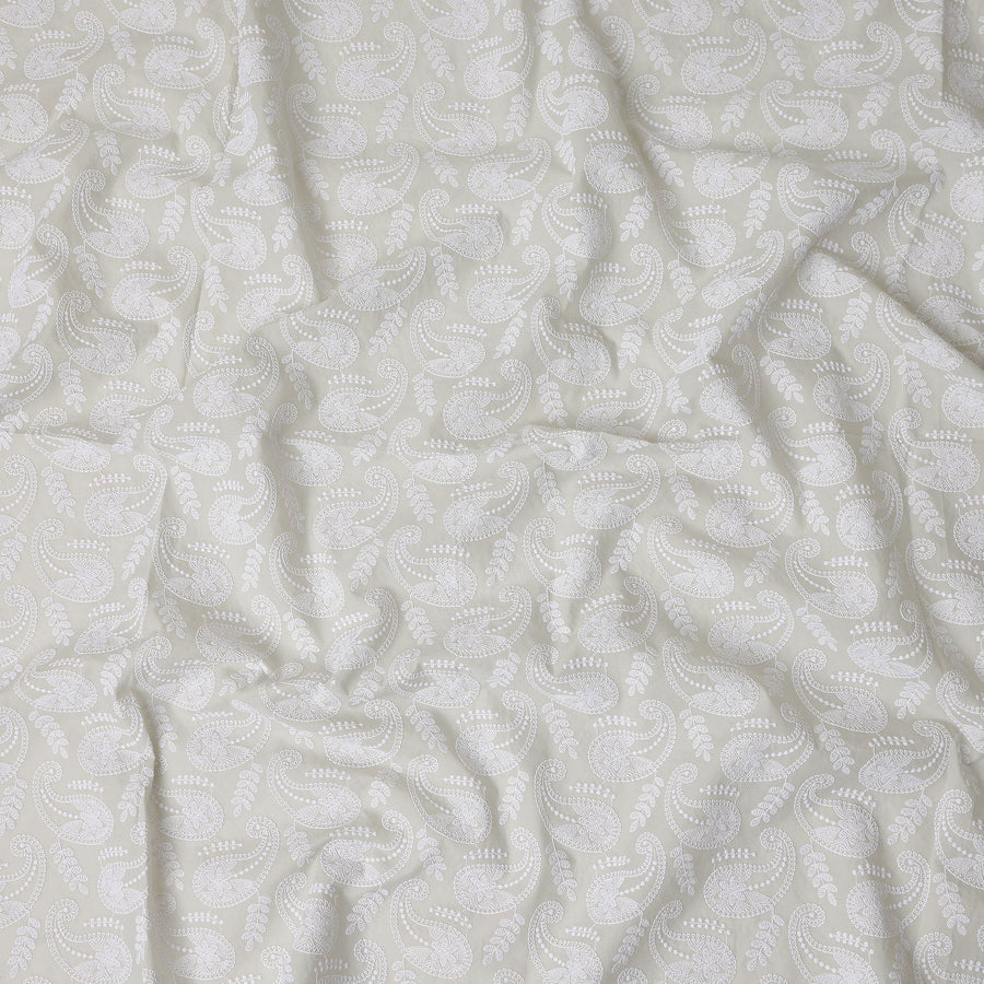 Pearl Grey Cotton Voile Fabric 110cm | Regal Fabrics