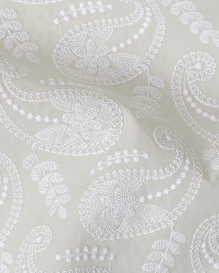 Pearl Grey Cotton Voile Fabric 110cm | Regal Fabrics