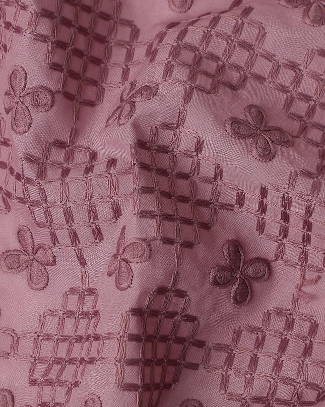 Wine Mauve Cotton Voile Fabric 110cm | Regal Fabrics