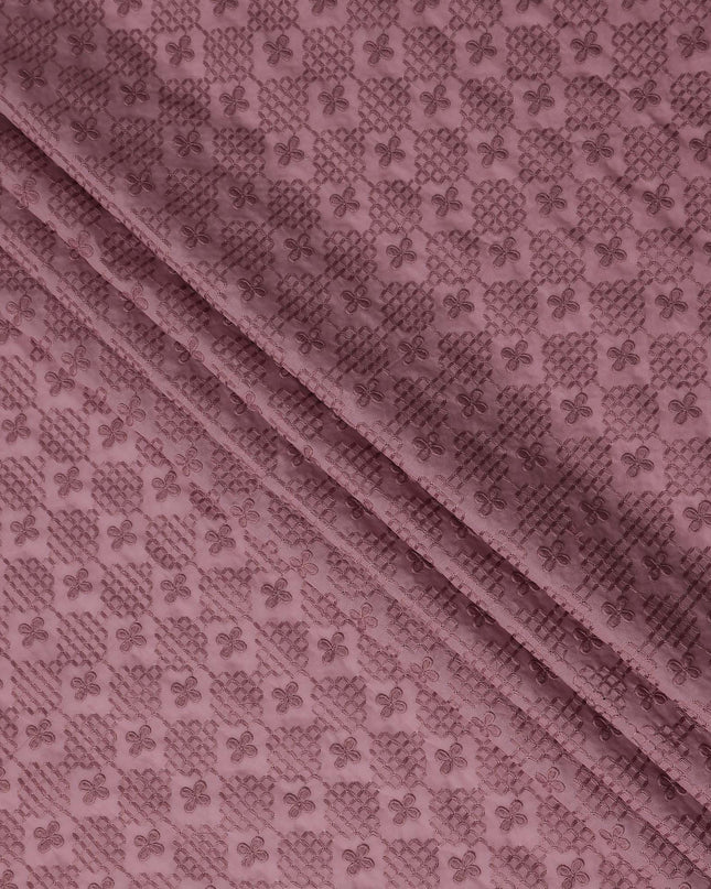 Wine Mauve Cotton Voile Fabric 110cm | Regal Fabrics