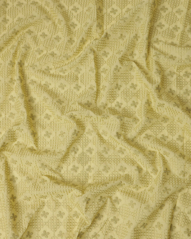 Chartreuse Yellow Cotton Voile Fabric 110cm | Regal Fabrics