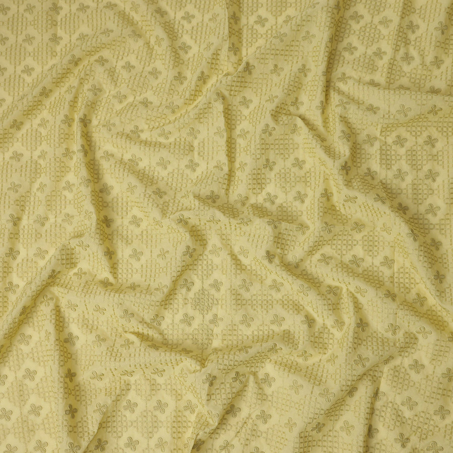 Chartreuse Yellow Cotton Voile Fabric 110cm | Regal Fabrics