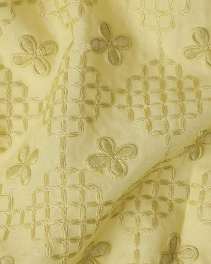 Chartreuse Yellow Cotton Voile Fabric 110cm | Regal Fabrics