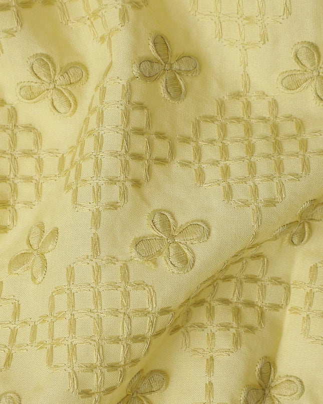 Chartreuse Yellow Cotton Voile Fabric 110cm | Regal Fabrics
