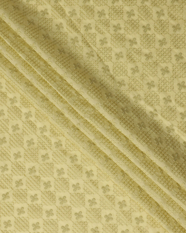 Chartreuse Yellow Cotton Voile Fabric 110cm | Regal Fabrics