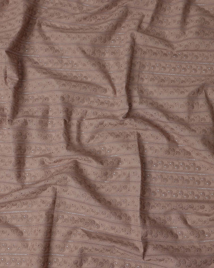 Mocha Taupe Cotton Voile Fabric 110cm | Regal Fabrics